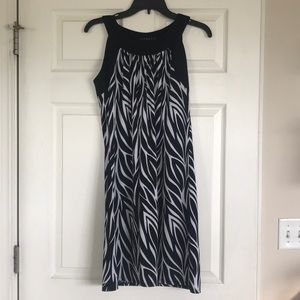 Black and white medium dress
